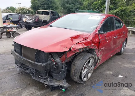 2017 Hyundai Elantra Limited z USA, uszkodzony, nr VIN KMHD84LF2HU193740